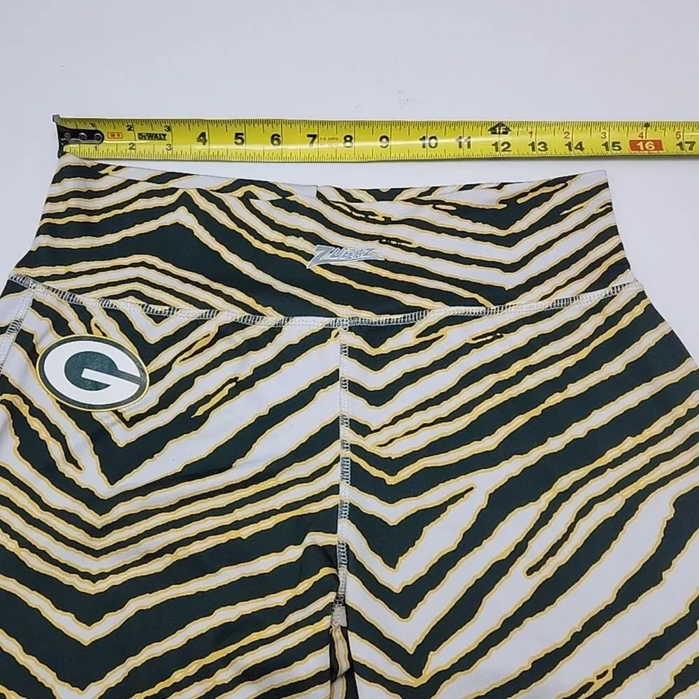 Majestic Leggings Greenbay Packers Leopard Print Zubaz Women Sz XL NFL Football